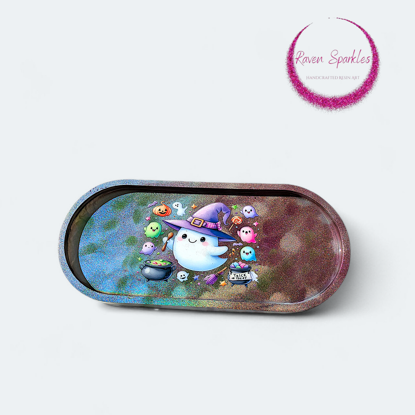 Trinket Tray (medium) - Happy Ghostie