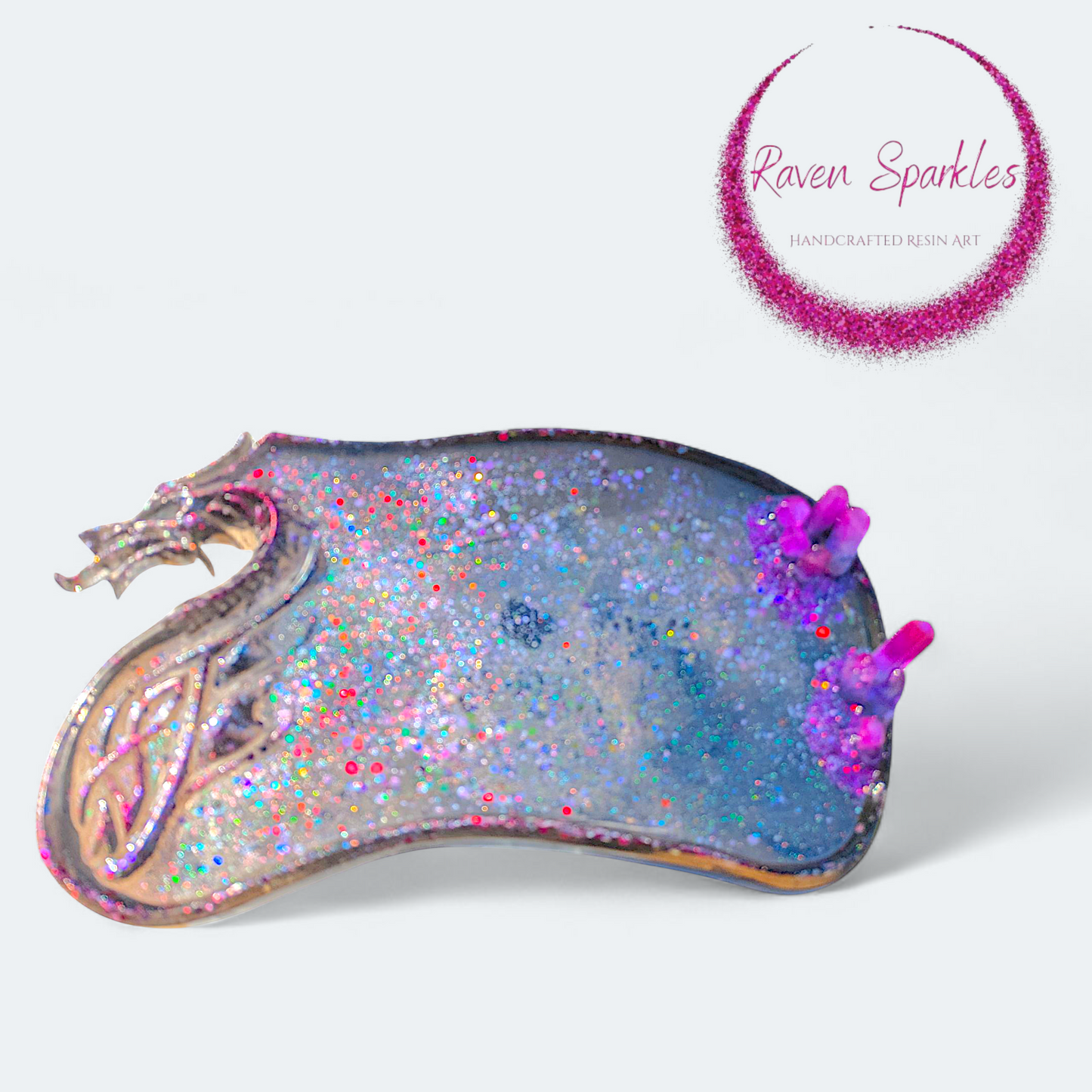 Large Dragon tray - Crystal