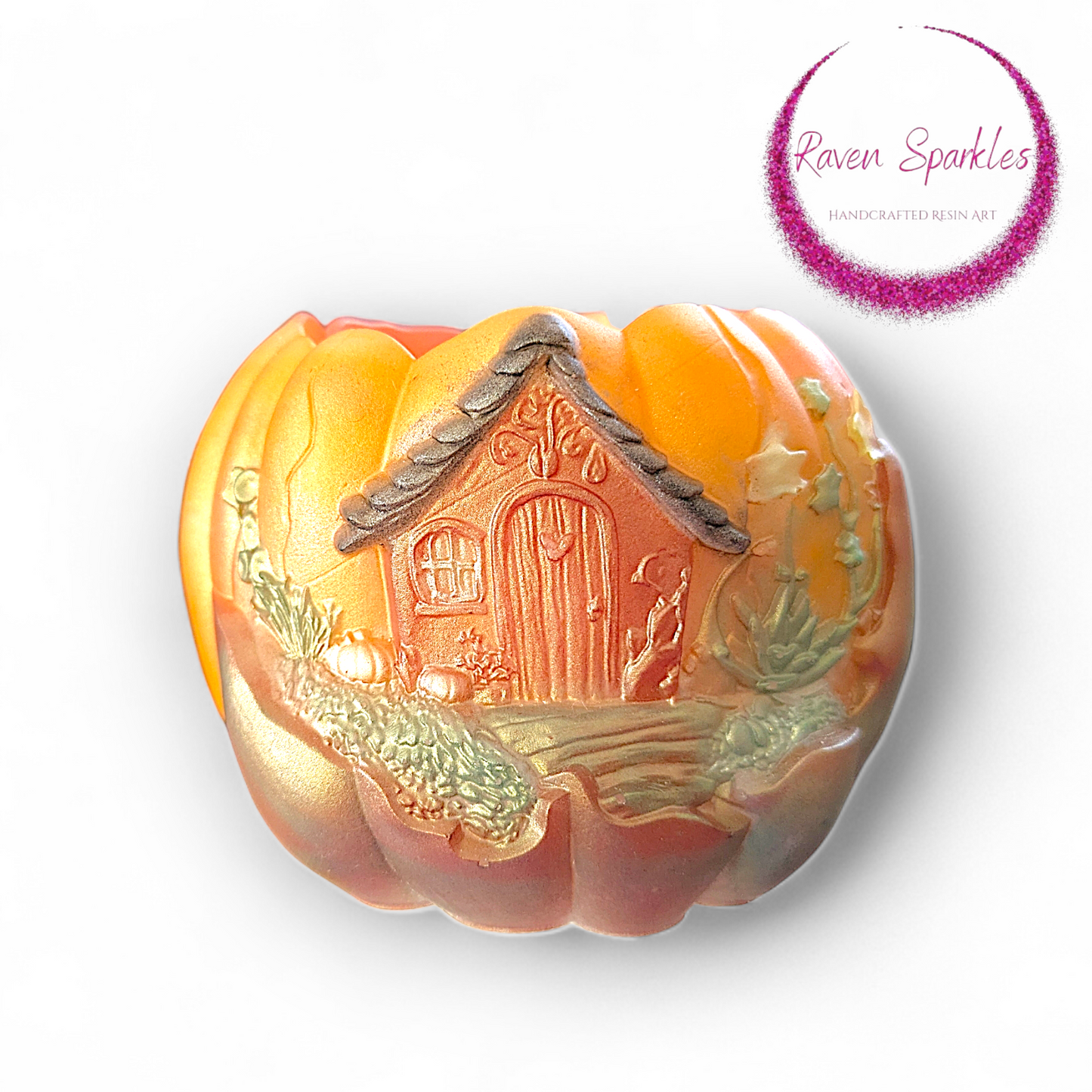 Autumn Cottage jar