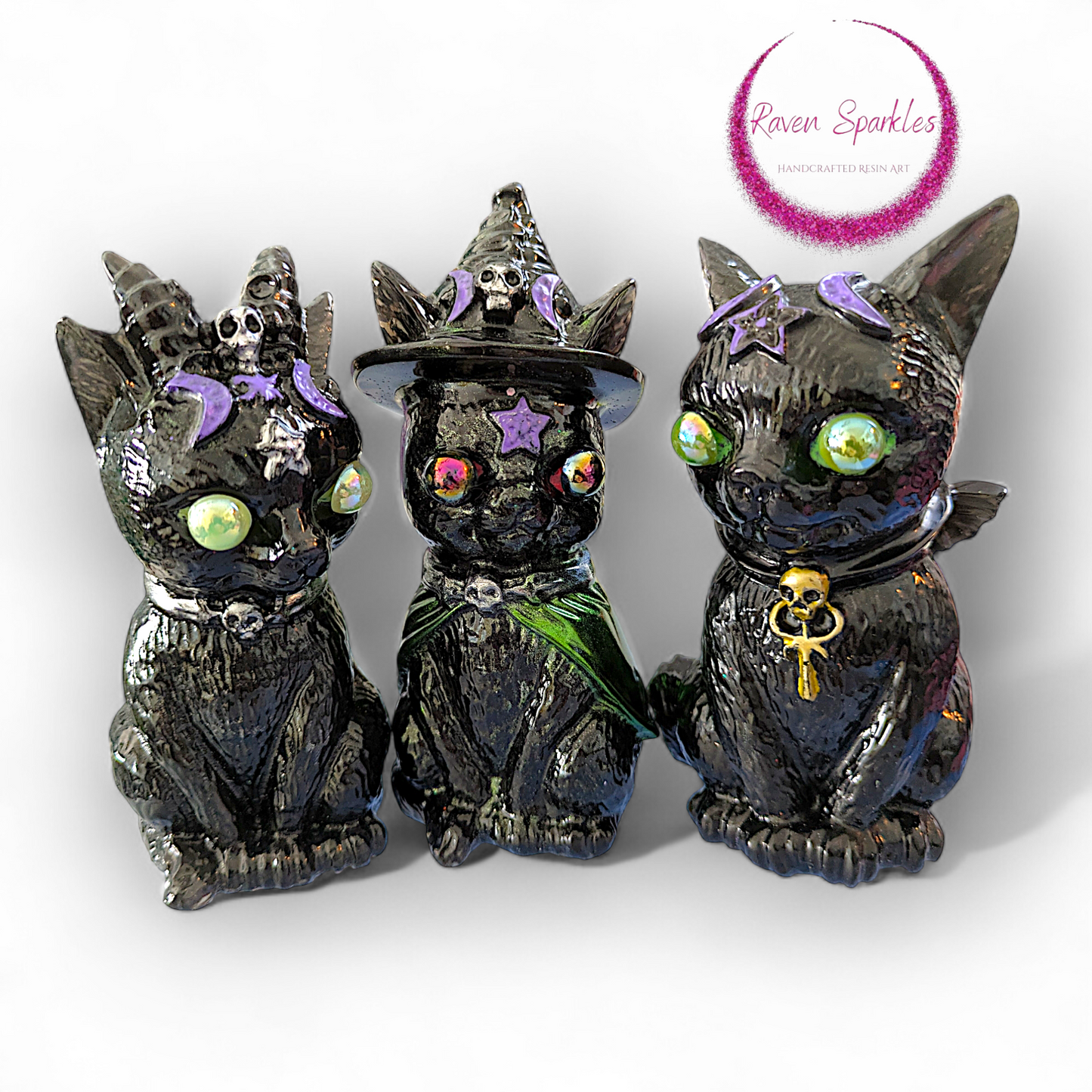 Witchy Kitties (set of 3)