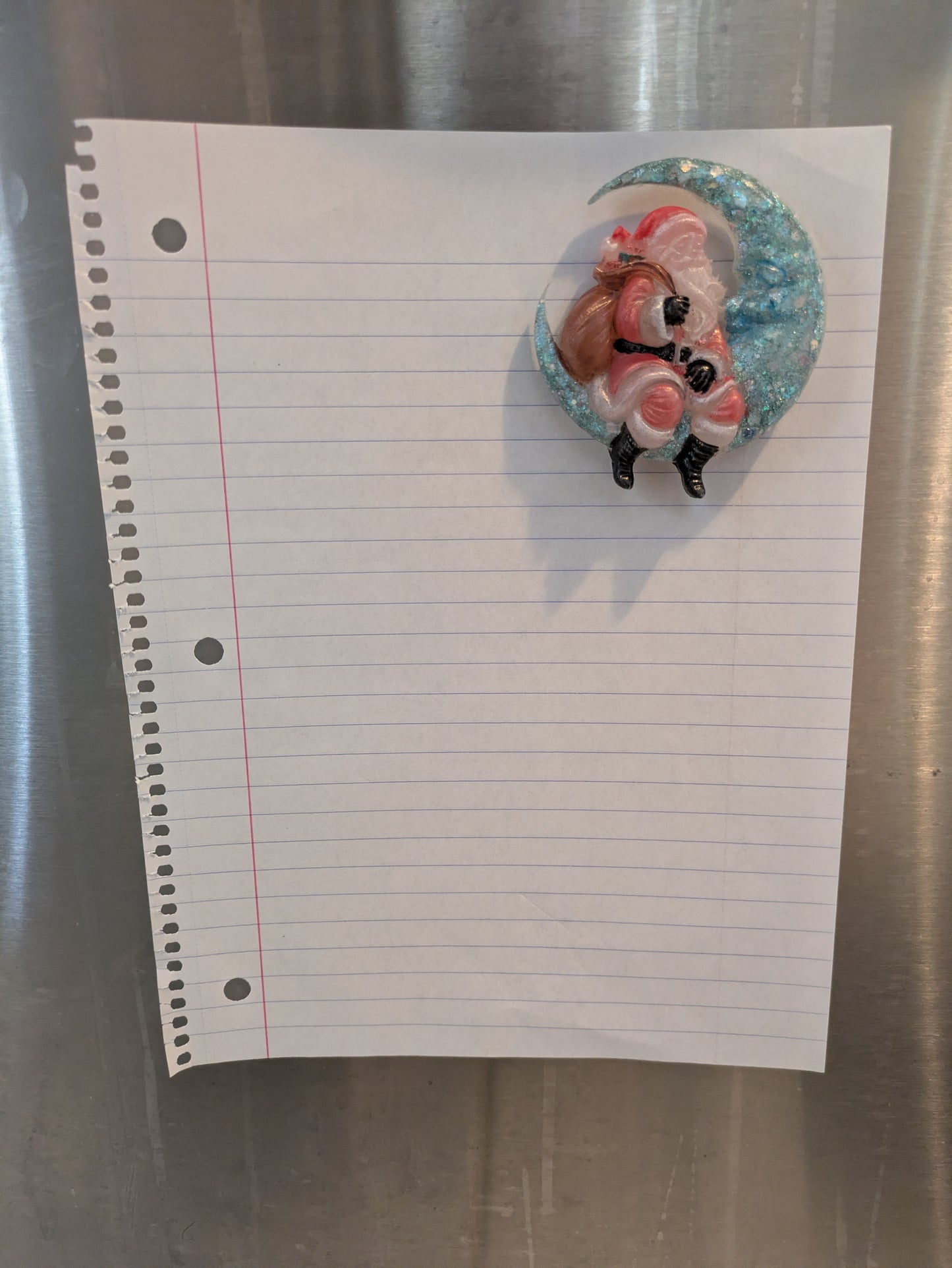 Santa Moon magnet
