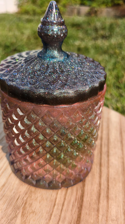 Dark rainbow fancy jar