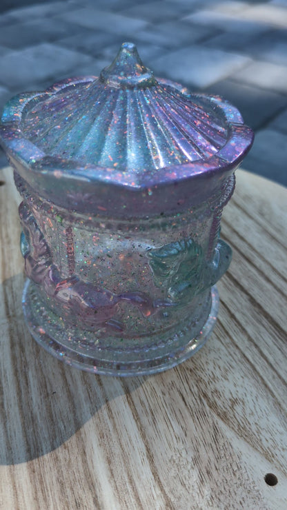 Rainbow carousel jar