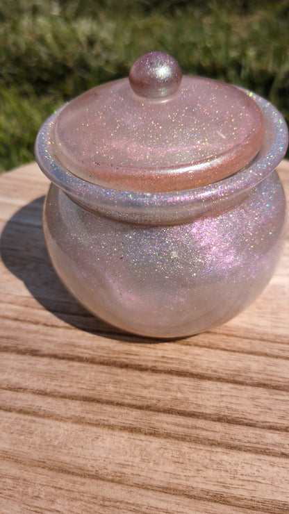 Glitter honey pot