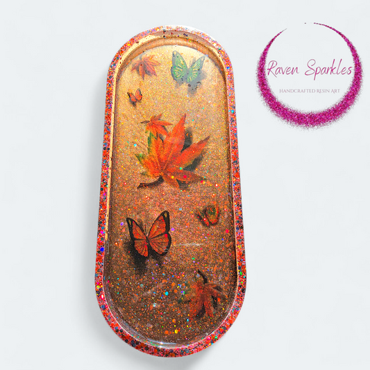 Trinket Tray (large) - Fall is here