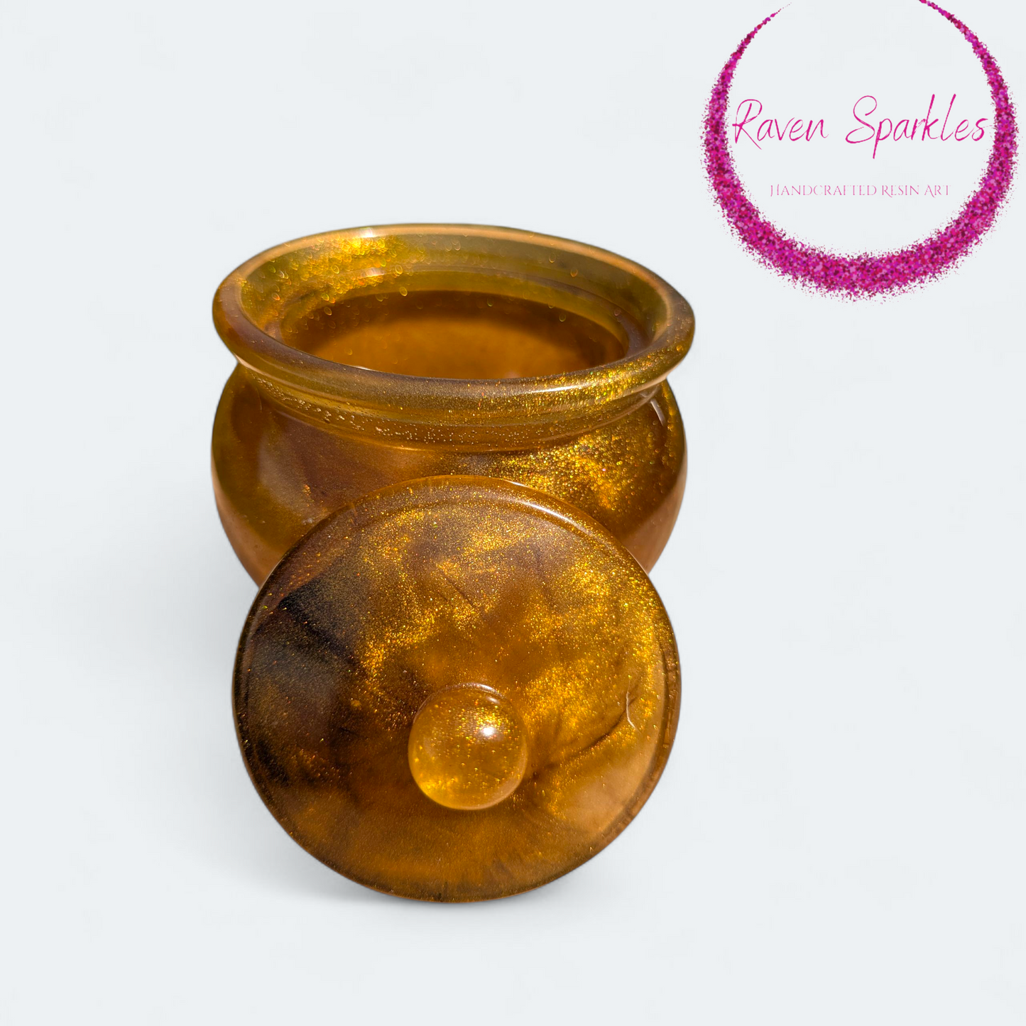 Bronze honey pot