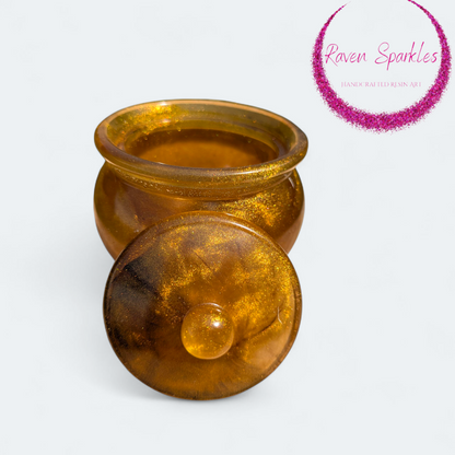 Bronze honey pot
