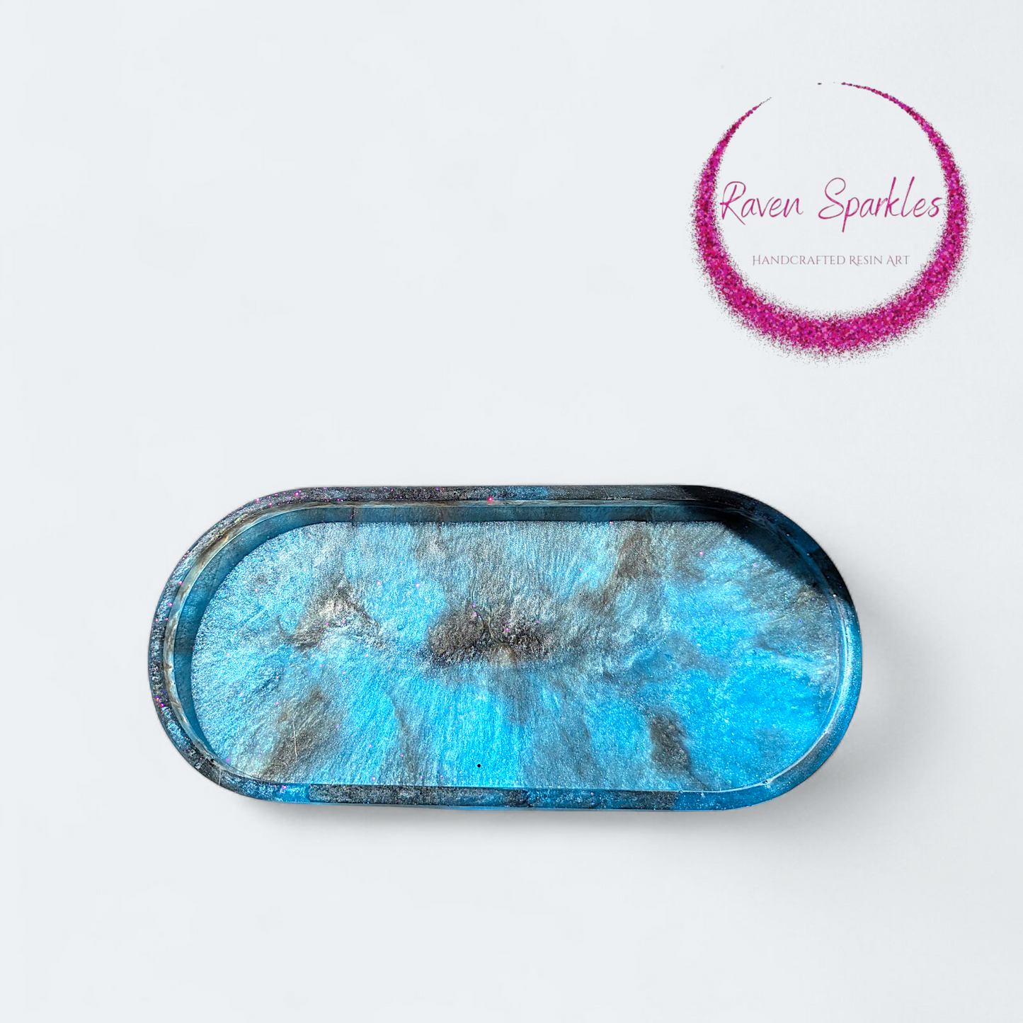 Trinket Tray (medium) - Electric Blue