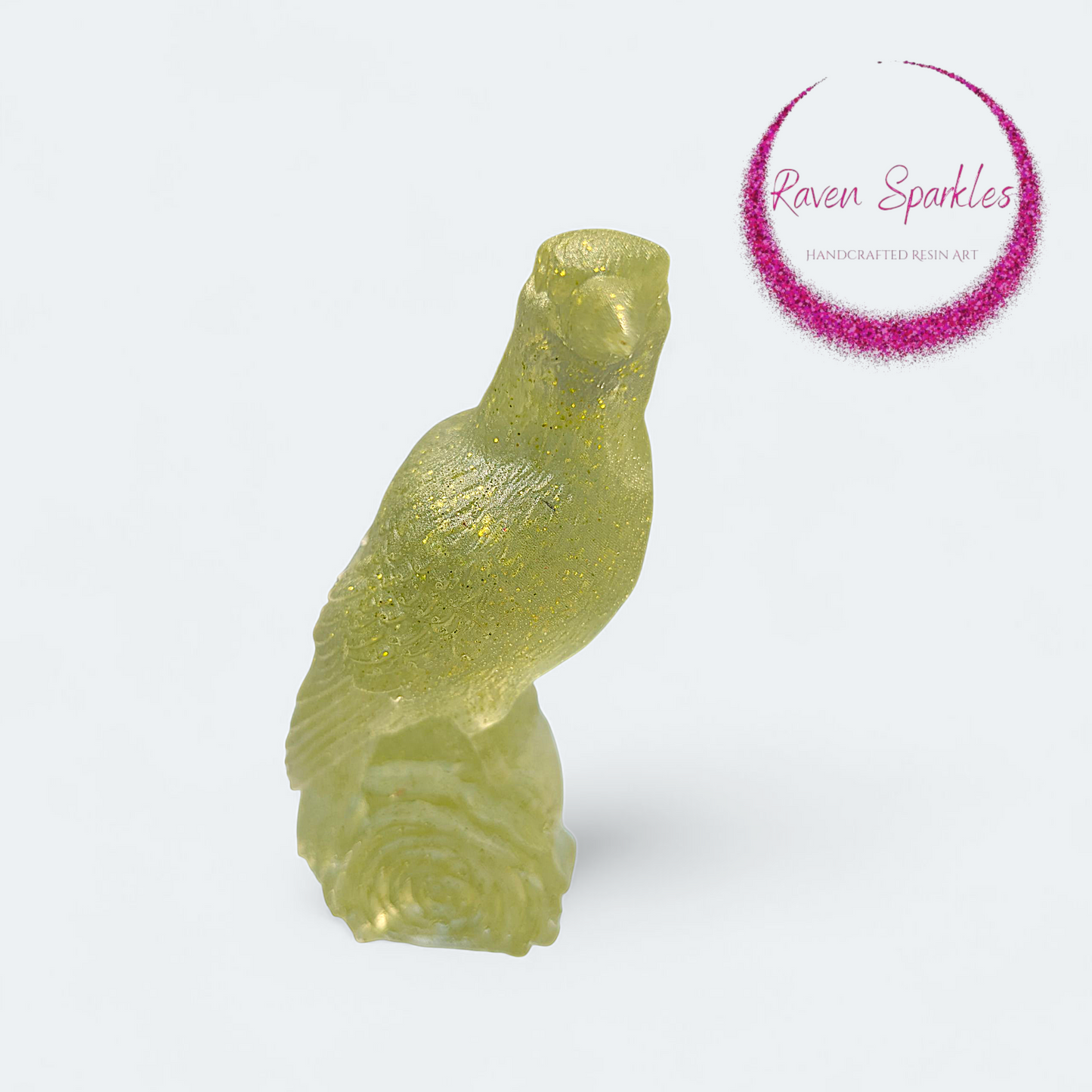 Raven on Rose - yellow