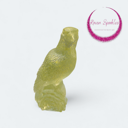 Raven on Rose - yellow