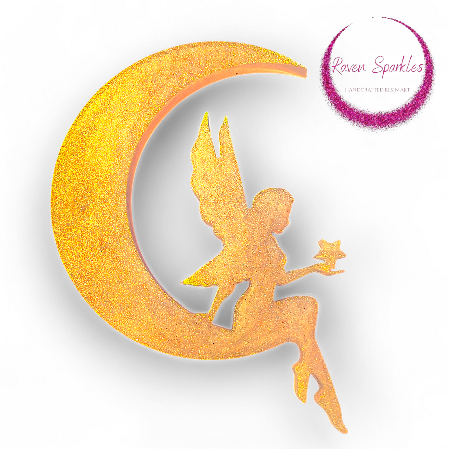 Fairy on Moon wall hanging