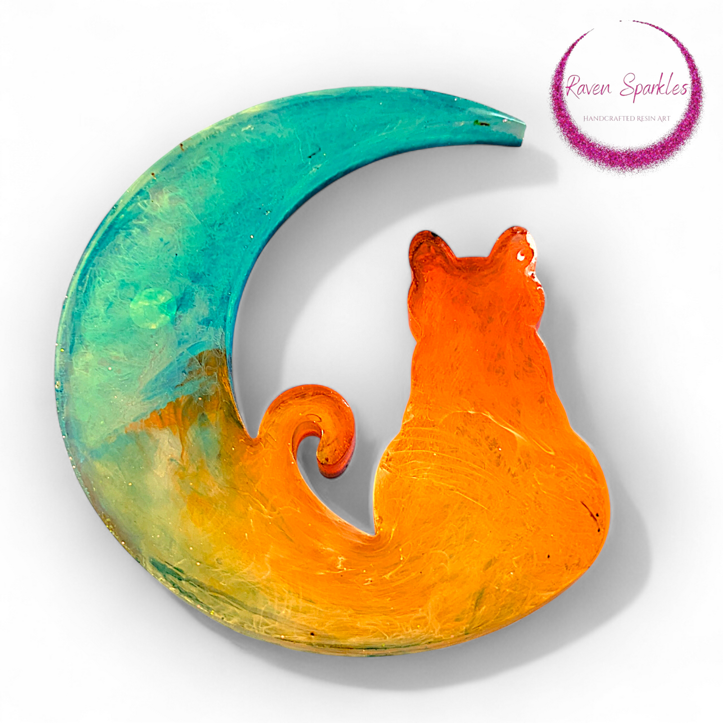 Cat On Moon wall hanging