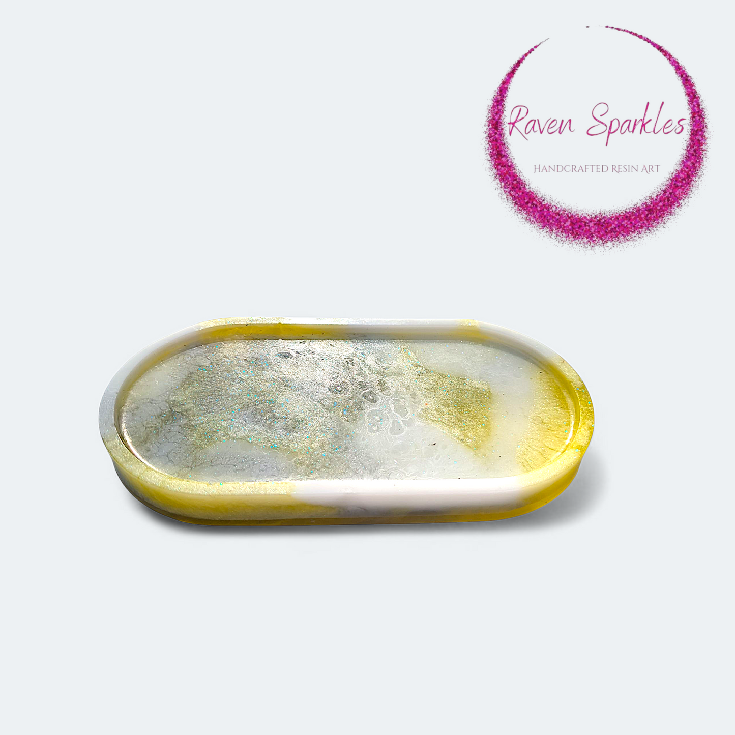 Electric Lemon trinket tray (small)