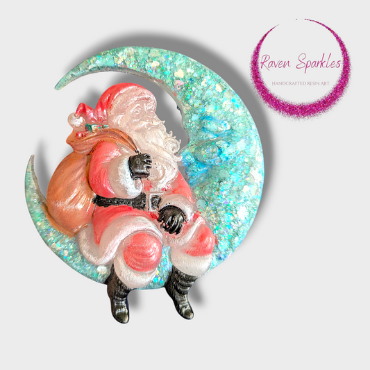 Santa Moon magnet