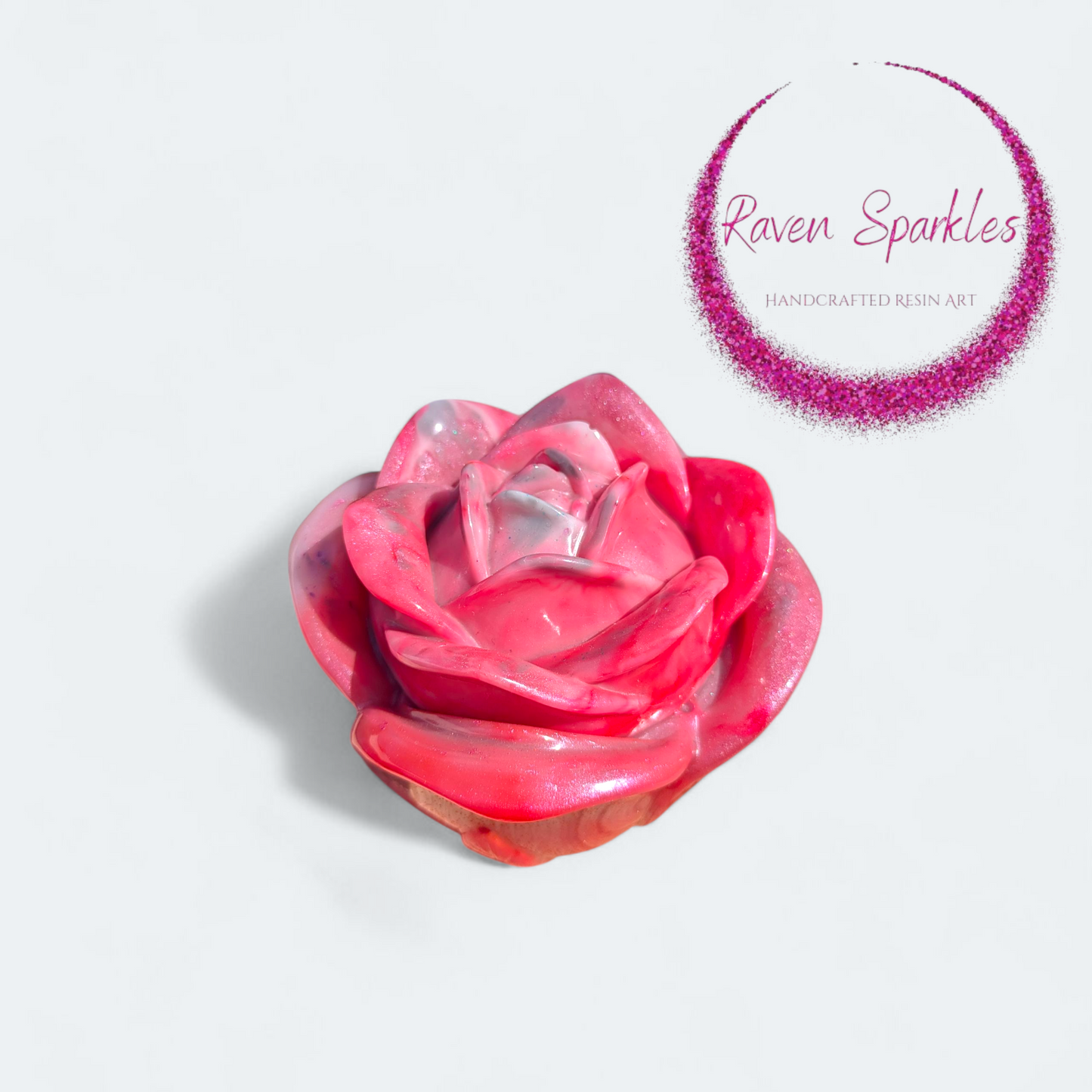 Pink and grey rose jar