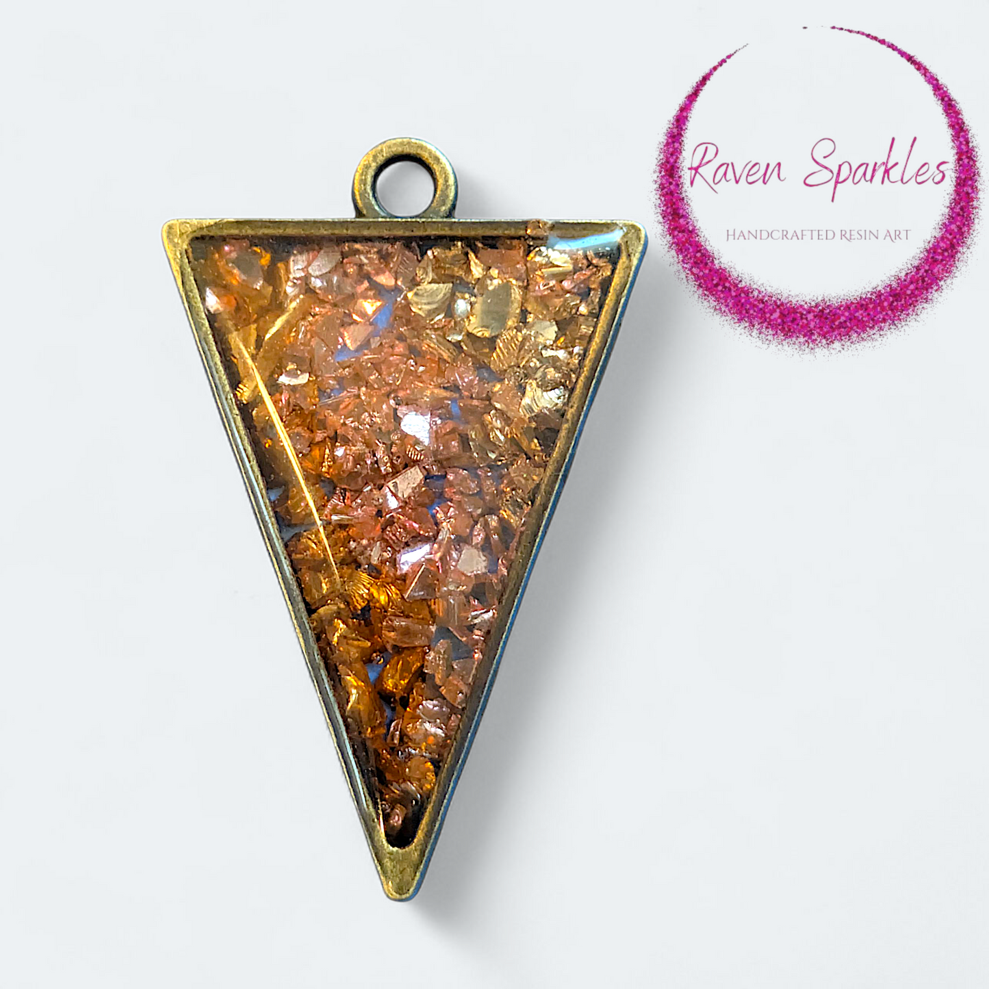 Fire glass pendant