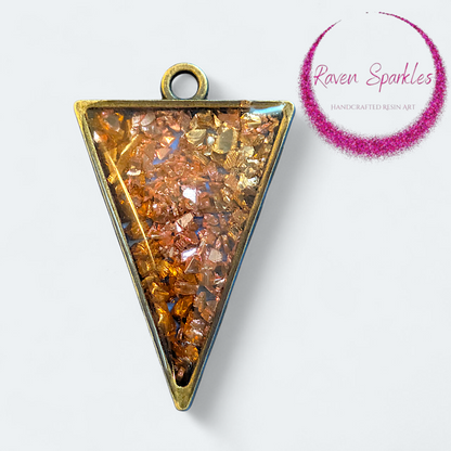 Fire glass pendant