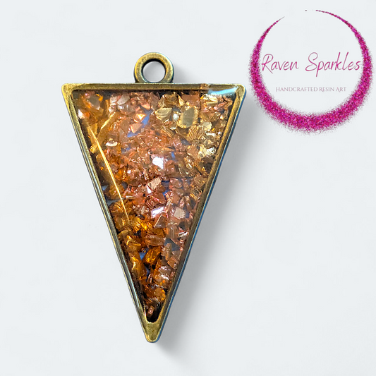 Fire glass pendant