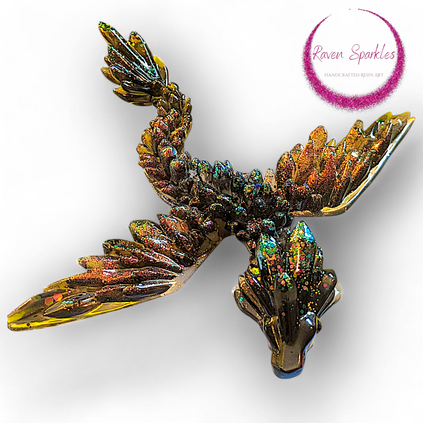 Druzy Dragon figurine
