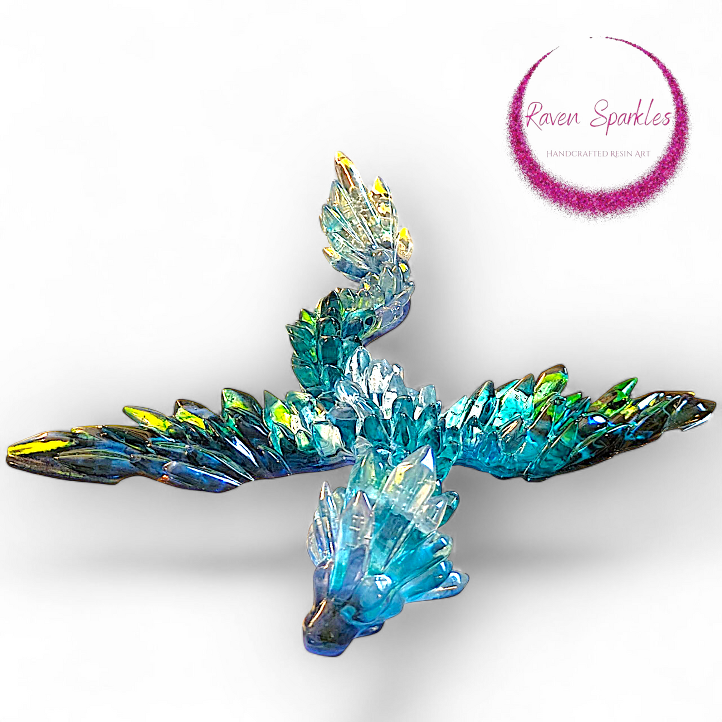 Druzy Dragon figurine