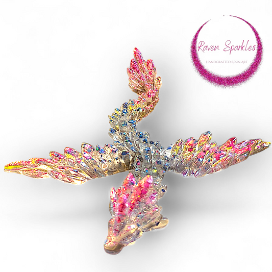 Druzy Dragon figurine