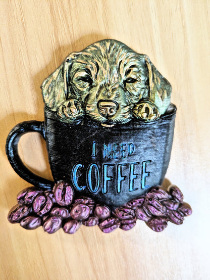 I Need Coffee magnet
