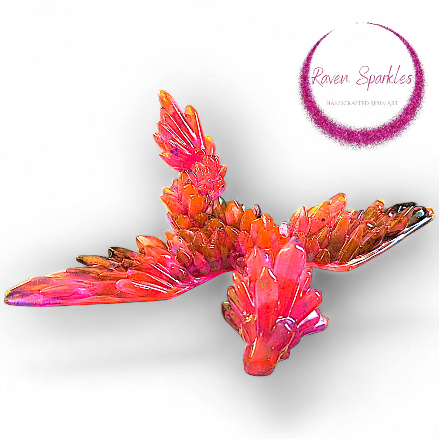 Druzy Dragon figurine