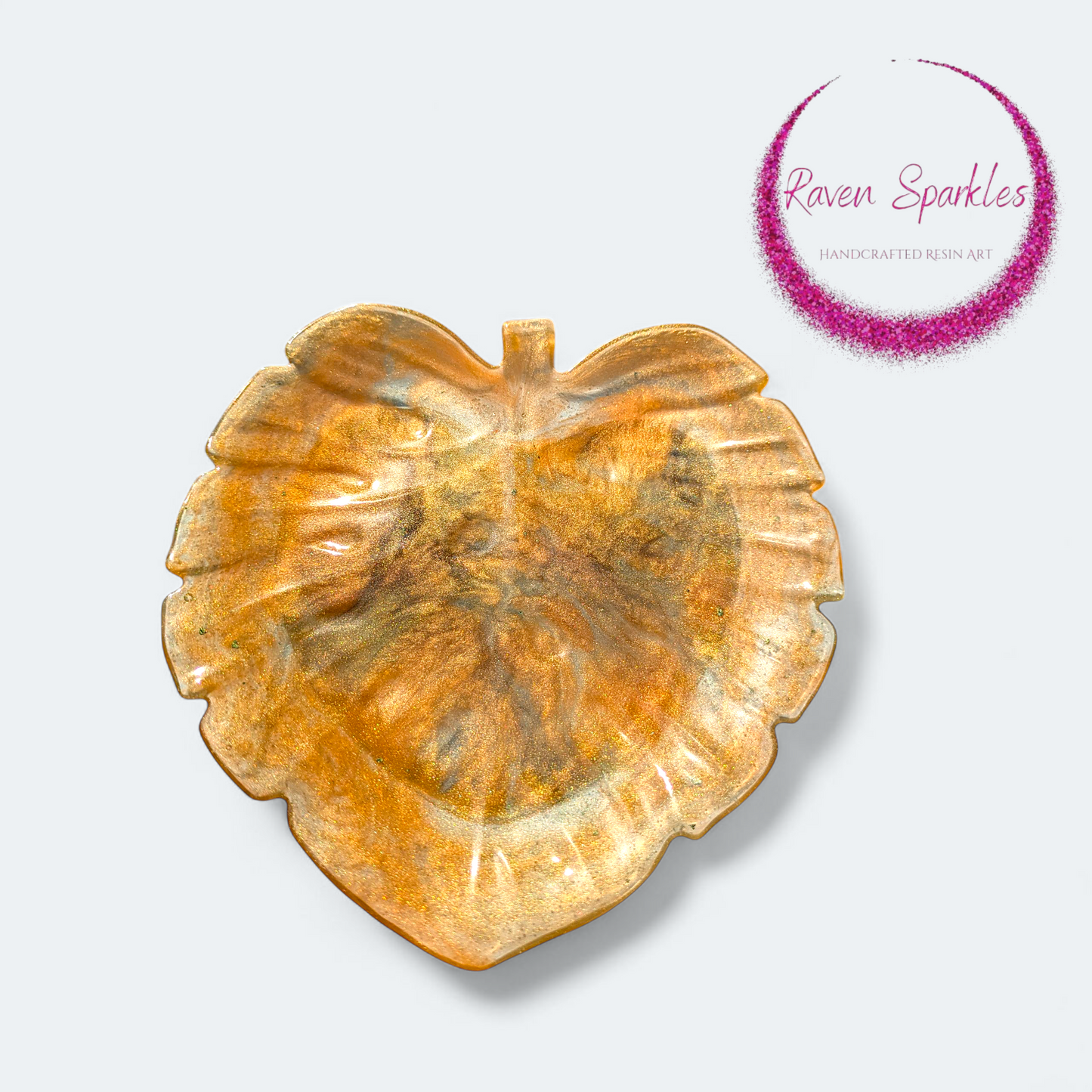 Leaf dish - Multi-gold