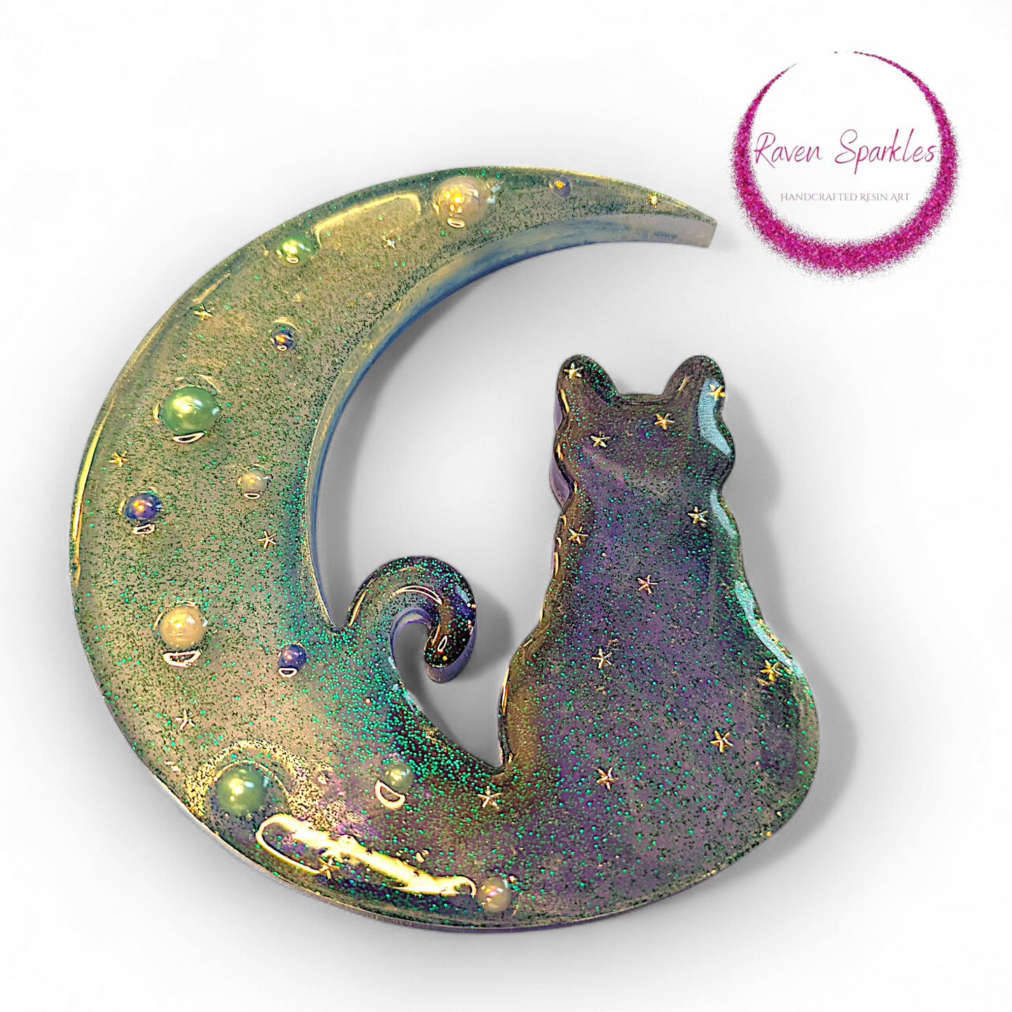 Cat On Moon wall hanging