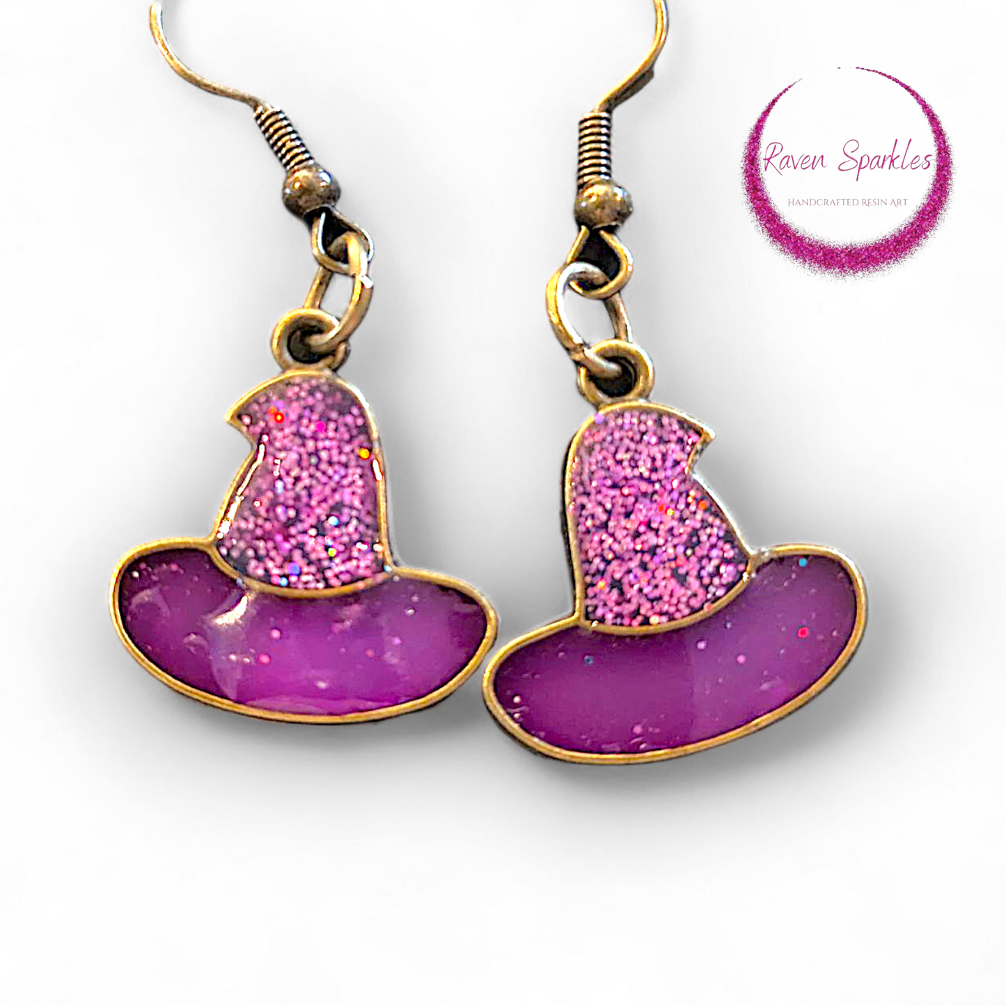 Witch hat earrings