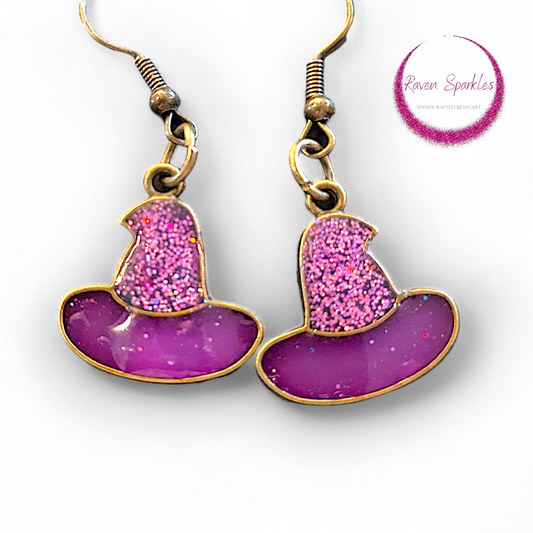 Witch hat earrings
