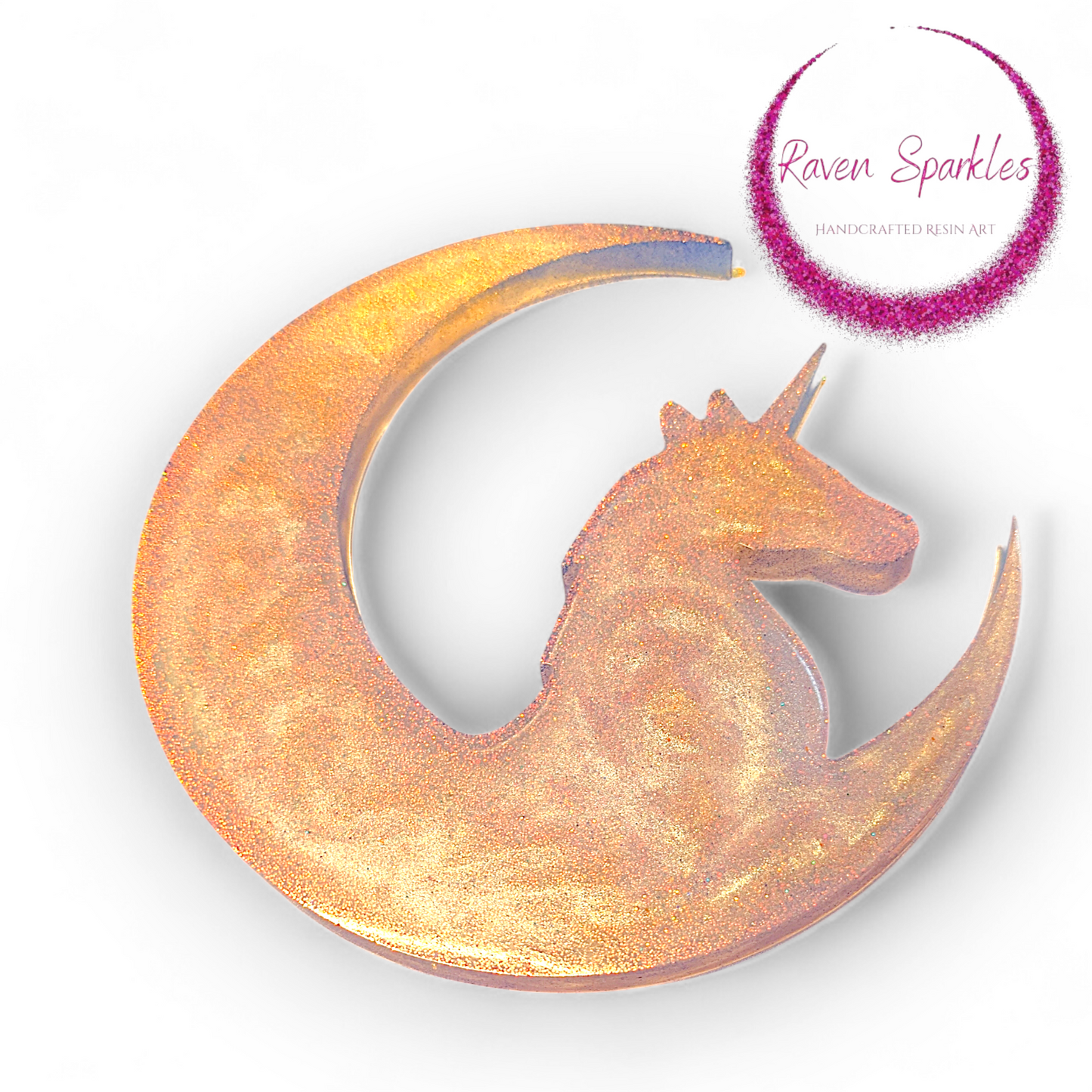 Unicorn over the Moon wall hanging