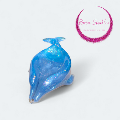 Blue dolphin soap holder