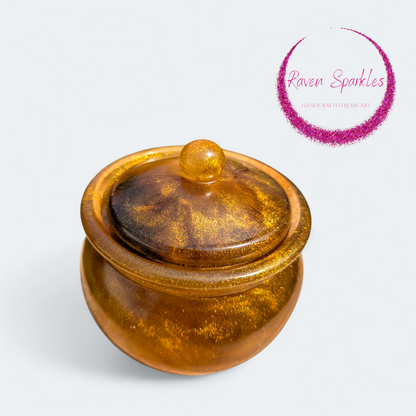 Bronze honey pot