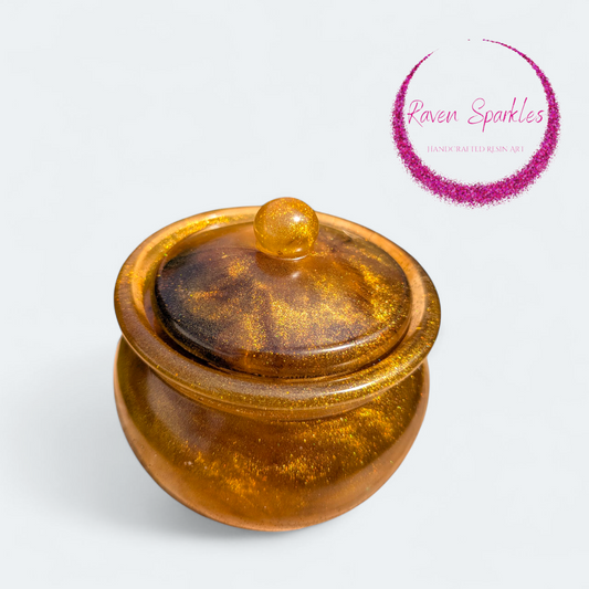 Bronze honey pot