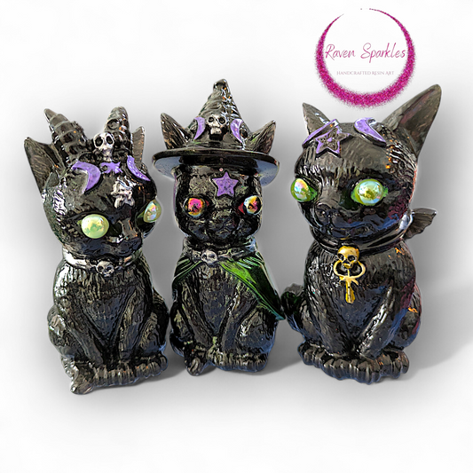 Witchy Kitties (set of 3)