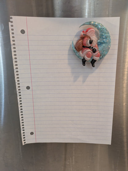 Santa Moon magnet