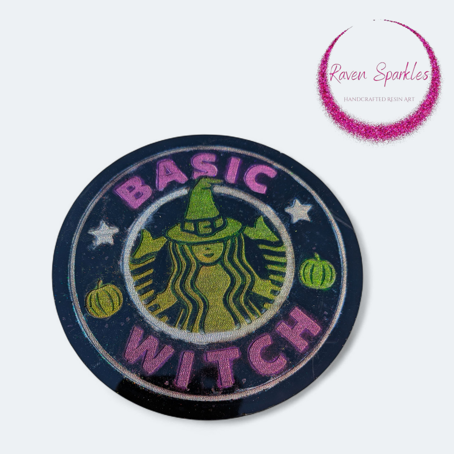 "Basic Witch" coaster