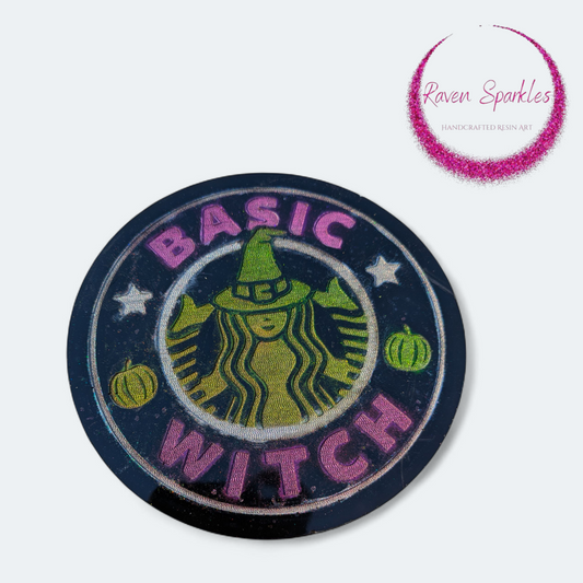 "Basic Witch" coaster