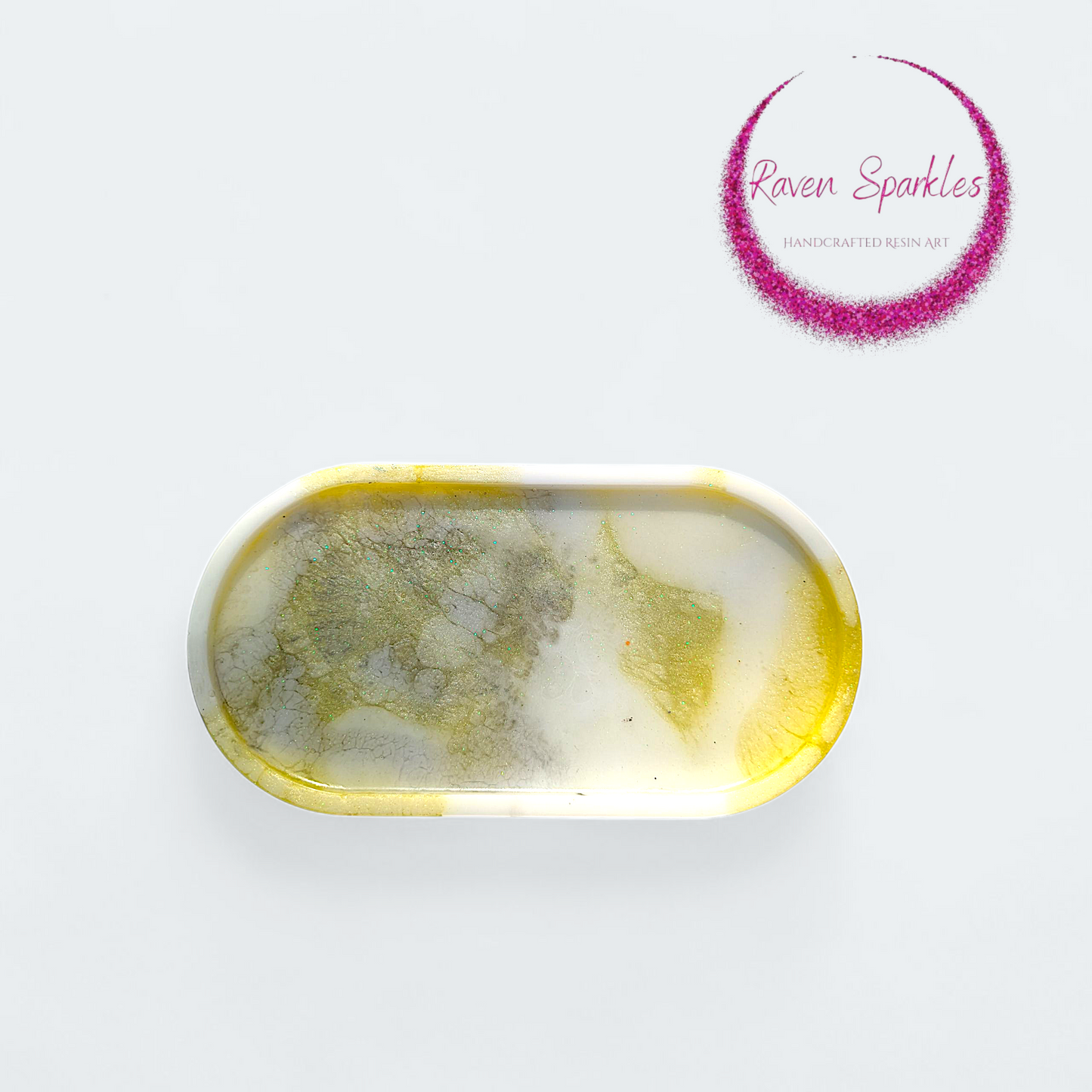 Electric Lemon trinket tray (small)