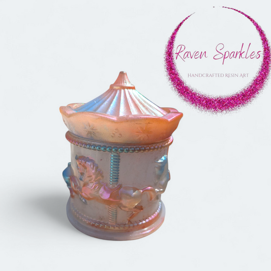 Soft rainbow carousel jar