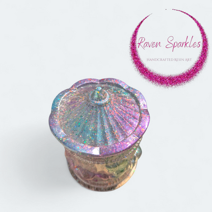 Rainbow carousel jar
