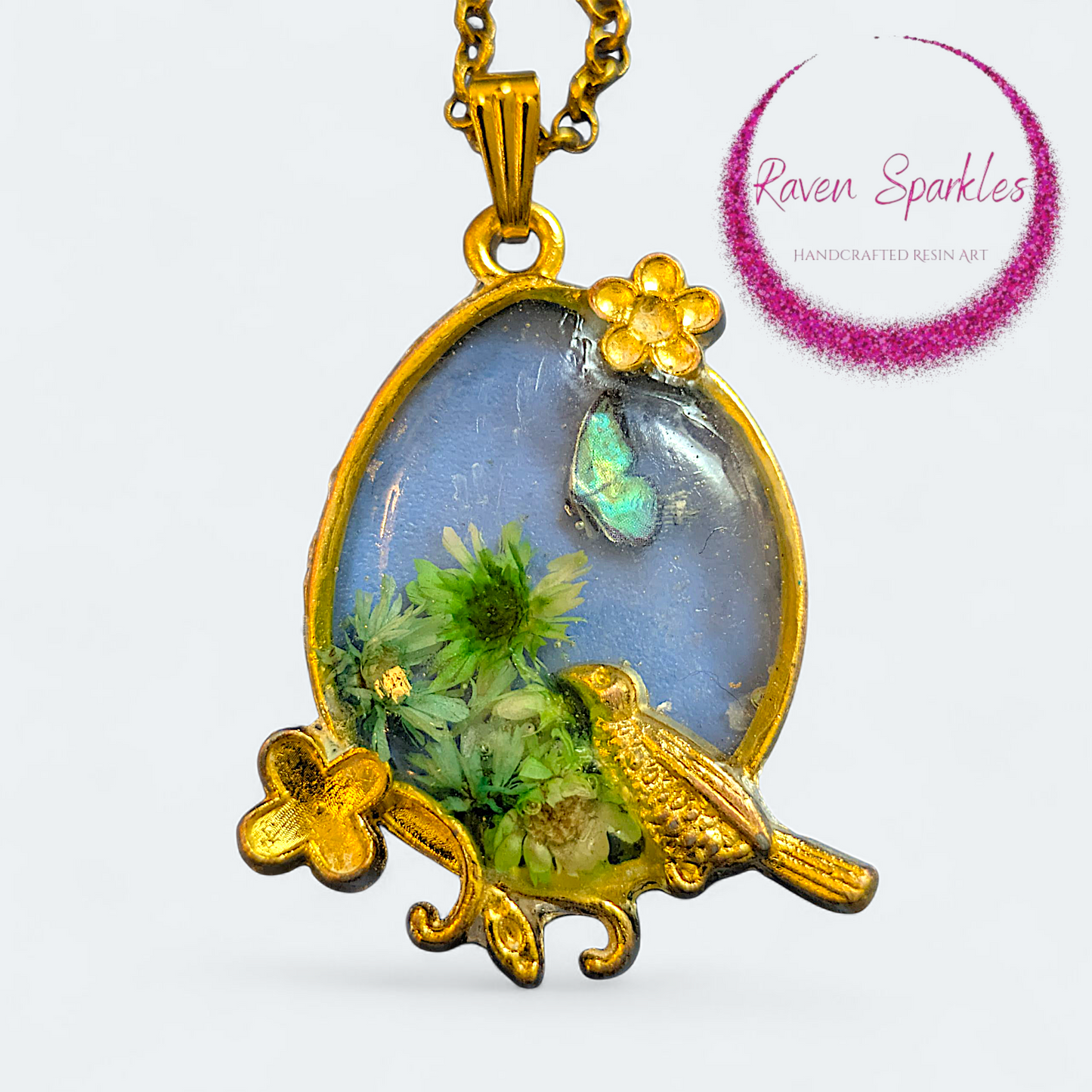 Mint garden necklace