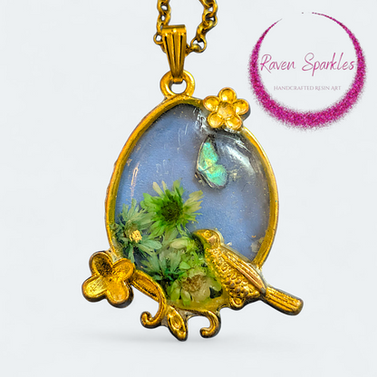 Mint garden necklace