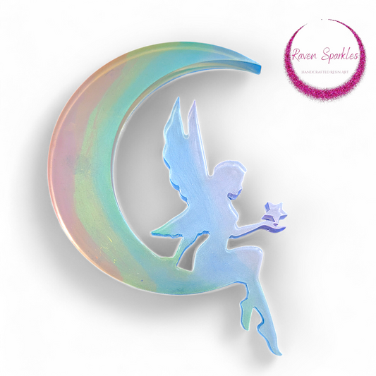 Fairy on Moon wall hanging