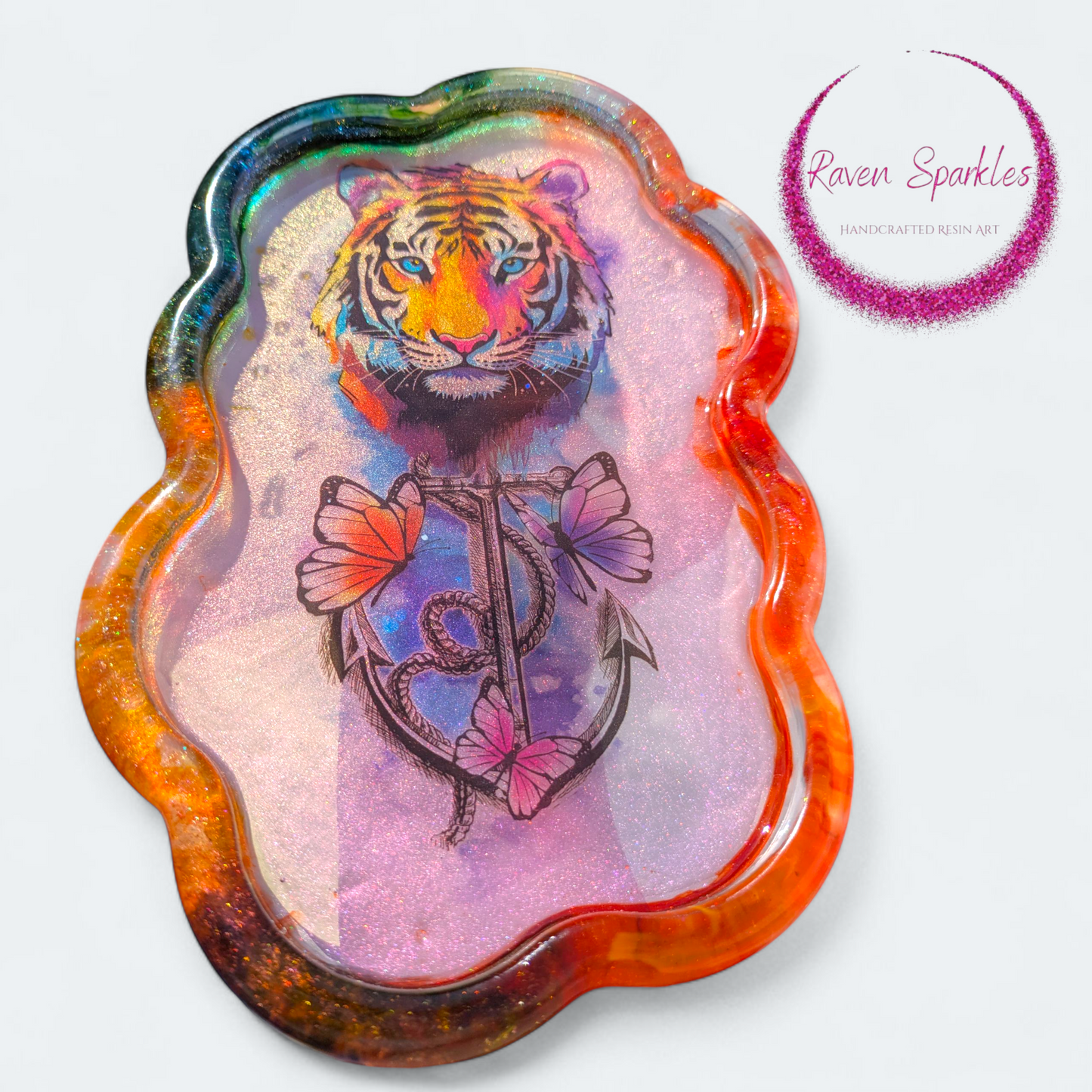 Rainbow Tiger cloud tray