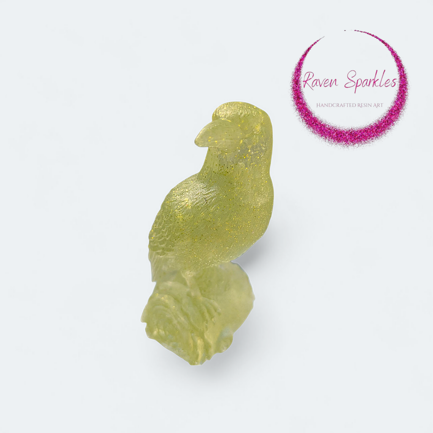 Raven on Rose - yellow