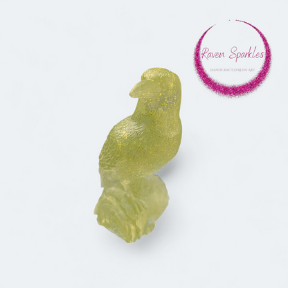 Raven on Rose - yellow