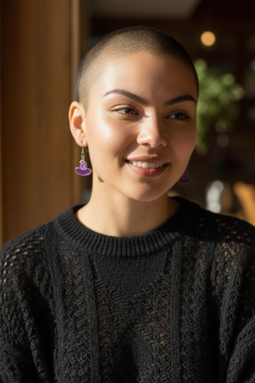 Witch hat earrings