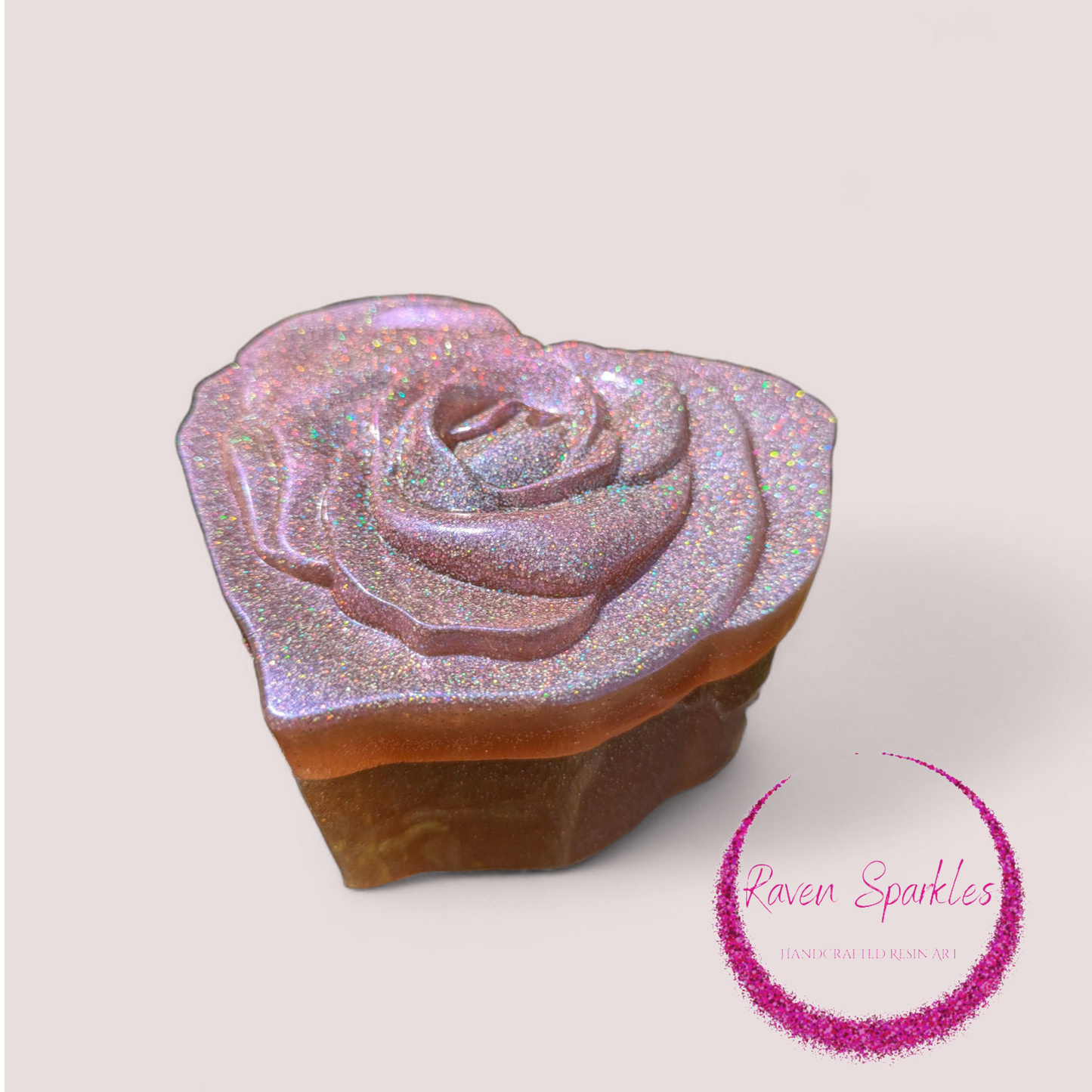 Rose heart shaped box